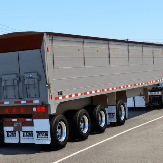 Titan Thin Wall End Dump Trailer Besitzt Ats Ets Ats Mod