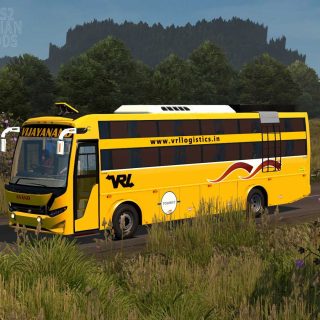 Indian VRL Logistics Skin Pack für JK Vega Sleeper Bus Mod v1 0 ETS2