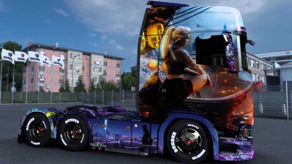 Scania Fantasy Girl Skin Ets Ets Ats Mod