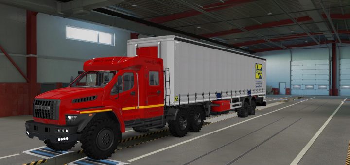 Temisko Quad Axle Log Trailer 1.40 ATS ETS2 / ATS Mod