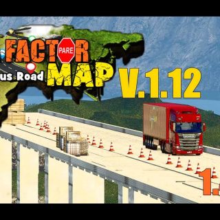 Rota Factor Map Gefährliche Straße v1.12 1.46 ETS2 - ETS2 / ATS Mod