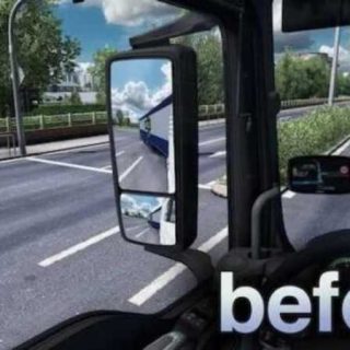 True Mirror Sichtfeld 1.47 ETS2 - ETS2 / ATS Mod