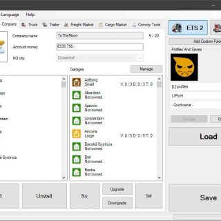 TS SaveEditor Tool v0.3.9.1 ETS2 - ETS2 / ATS Mod