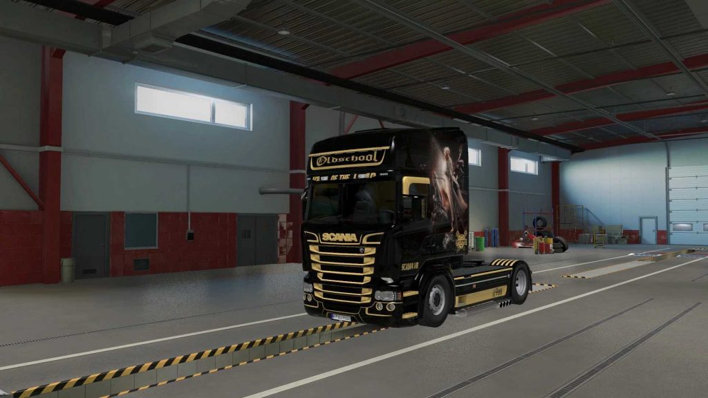 Scania RJL Black Gold Skin v1.0 ETS2 - ETS2 / ATS Mod