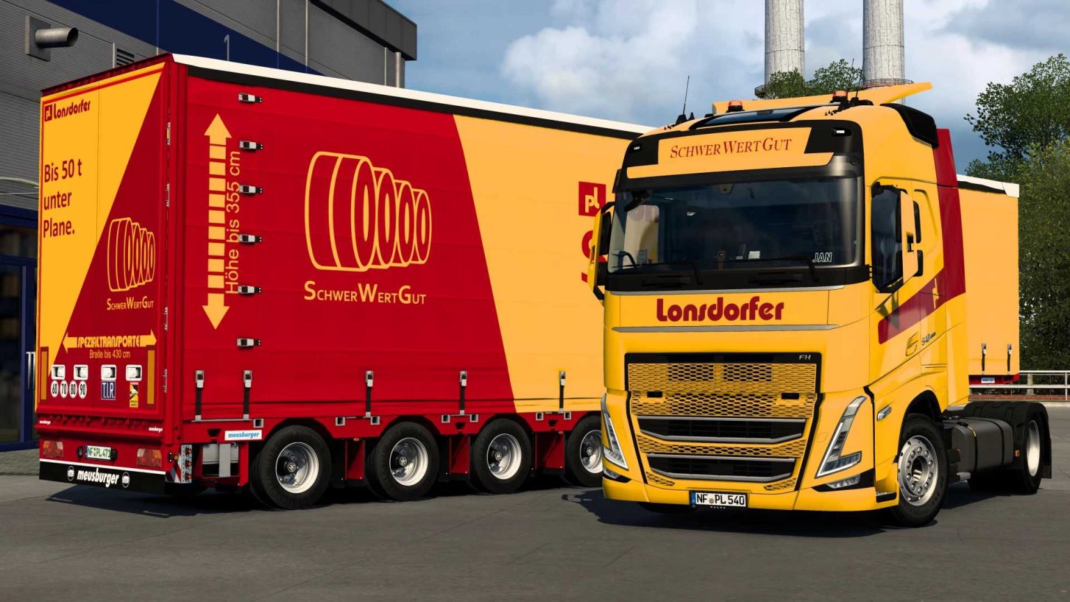 Combo Skin Lonsdorfer Spedition v1.0 ETS2 - ETS2 / ATS Mod