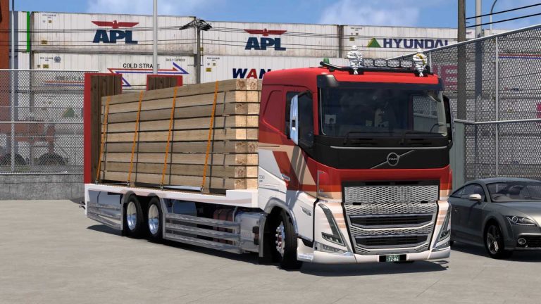 Ats Mods Japan Mod JAPAN STYLE VOLVO FH6 RIGID CHASSLS MOD 1.54 ETS2 - ETS2 / ATS Mod