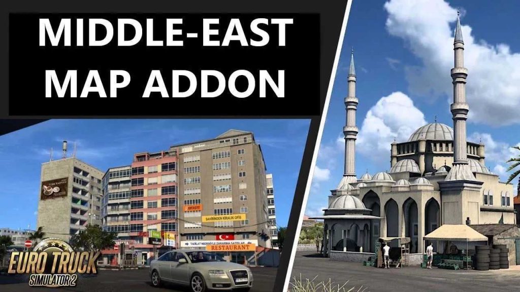 Middle East Map Addon v2.8 1.57x ETS2 - ETS2 / ATS Mod