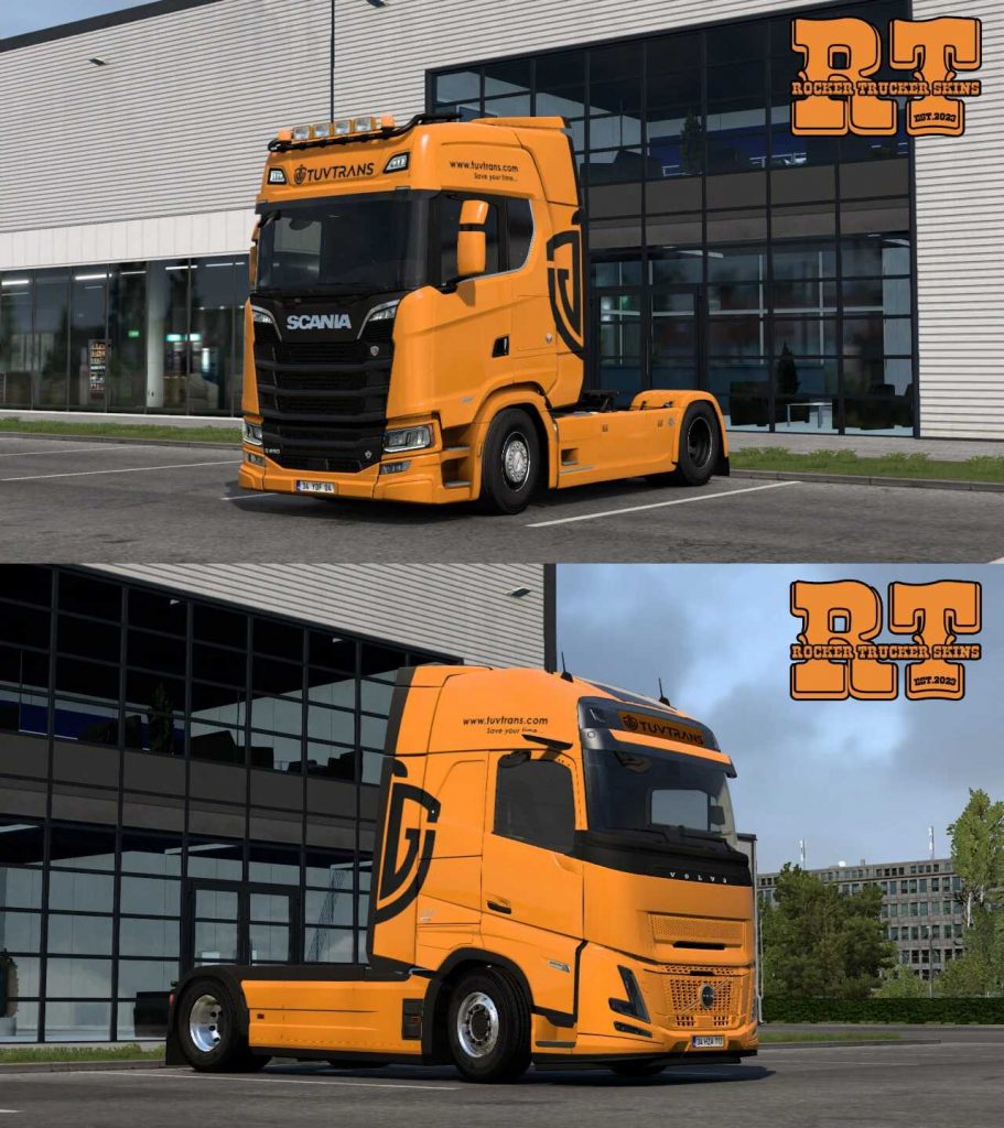 Xl Modwing Tuv Trans Skin Pack v1.0 ETS2 - ETS2 / ATS Mod